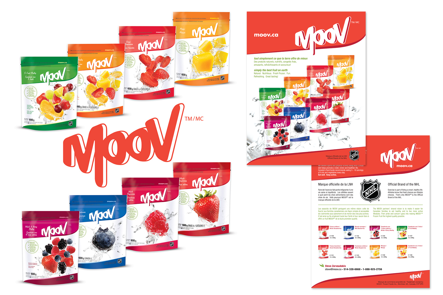 MOOV Frozen Foods - Branding, Promotional items and Packaging