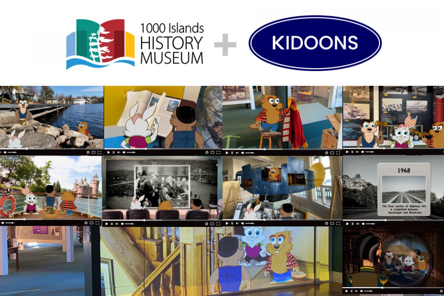 Kidoons launches video installation with 1000 Islands History Museum